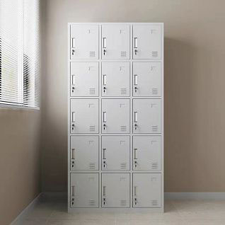 15 Door Steel Storage Locker Cabinet 
